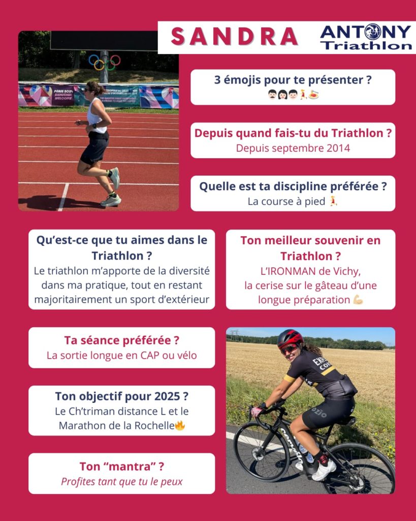 Sandra - Féminine du club antony triathlon
